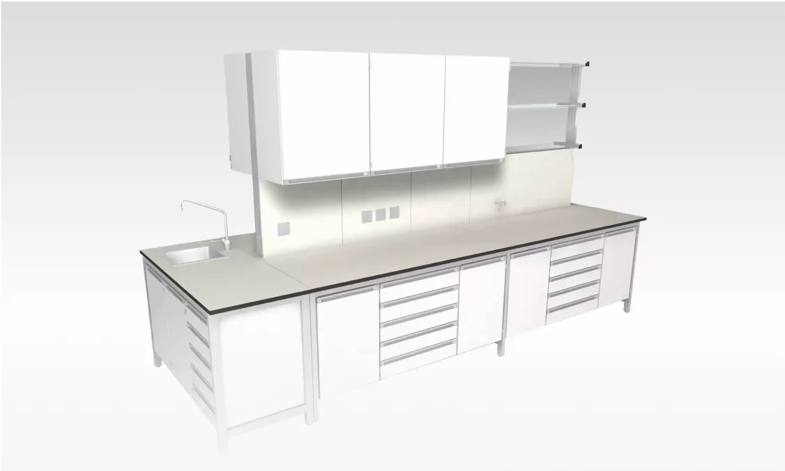 Система лабораторних меблів RL5 - Modulares System mit hängenden Schränken