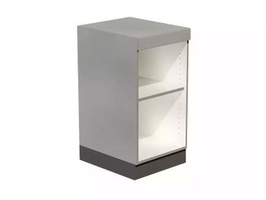 Open cabinet