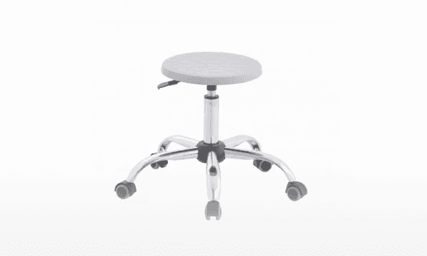 Low laboratory stool with height adjustment range from 420 mm to 550 mm