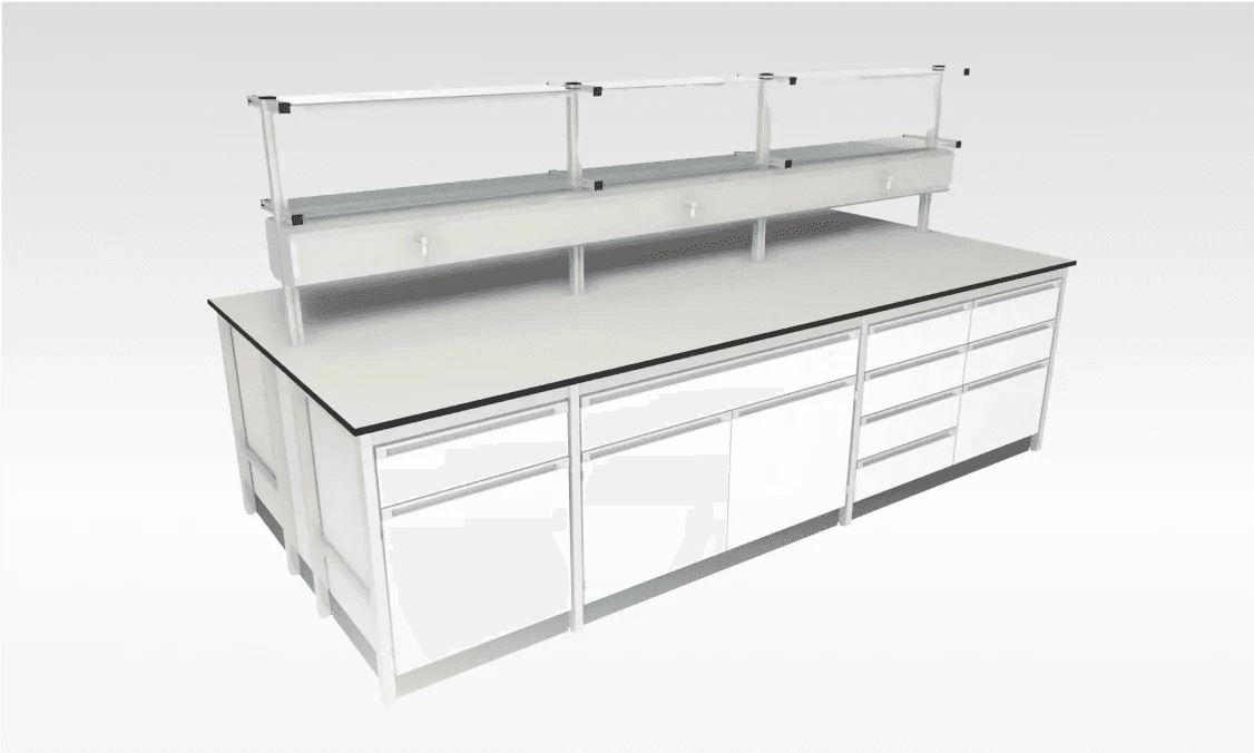 RL2 laboratory furniture system - Basic system with spacious cabinets