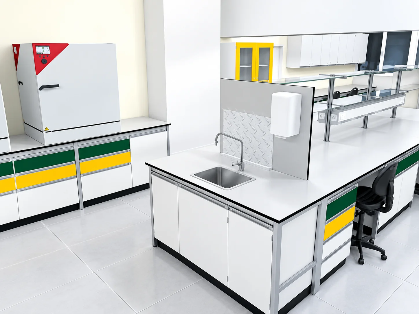 Meble laboratoryjne dla szkół i pracowni dydaktycznych.